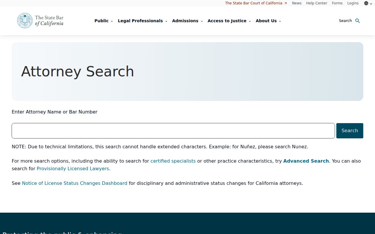 Suisun City resident lookup California attorney license search