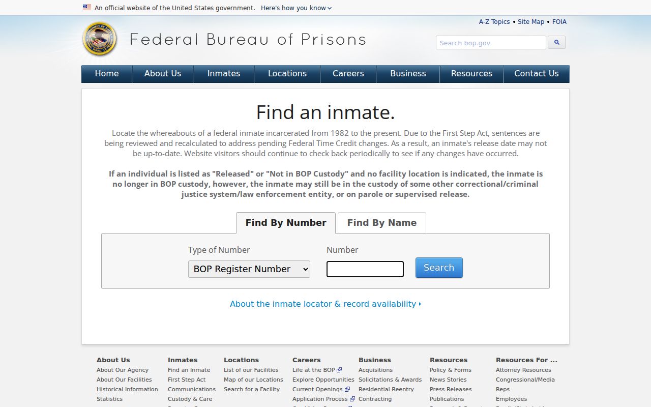 Suisun City resident lookup federal inmate locator